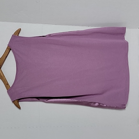 Dana Buchman Women's Purple W/ Sequin Accent Sleeveless Top, L - Picture 2 of 8